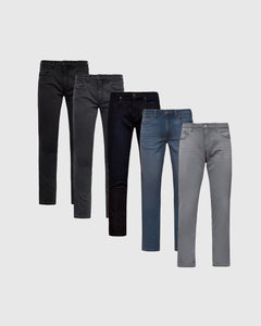 True ClassicWeekday Straight Fit Jeans 5-Pack