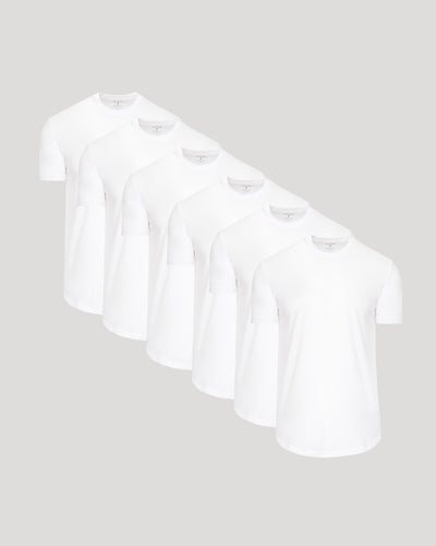 Classic Curved Hem Crew Neck