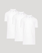 White Tall Active Polo 3-Pack