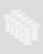 White Classic Tall V-Neck 10-Pack