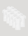 Men's Tall Classic V-Neck T-Shirt arranged in a staggered layout.