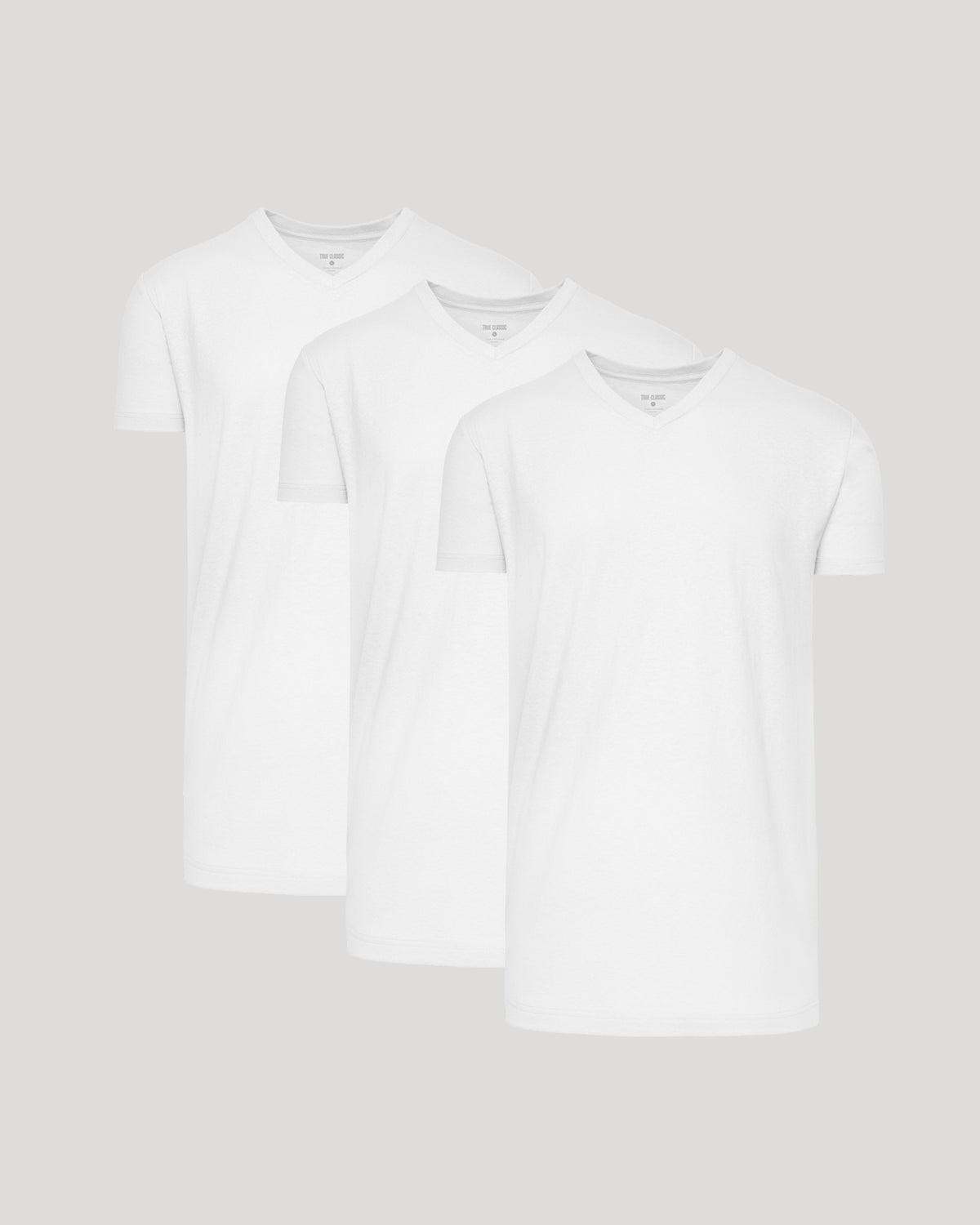 Men's Tall Classic V-Neck T-Shirt, premium cotton blend, tailored tall fit.