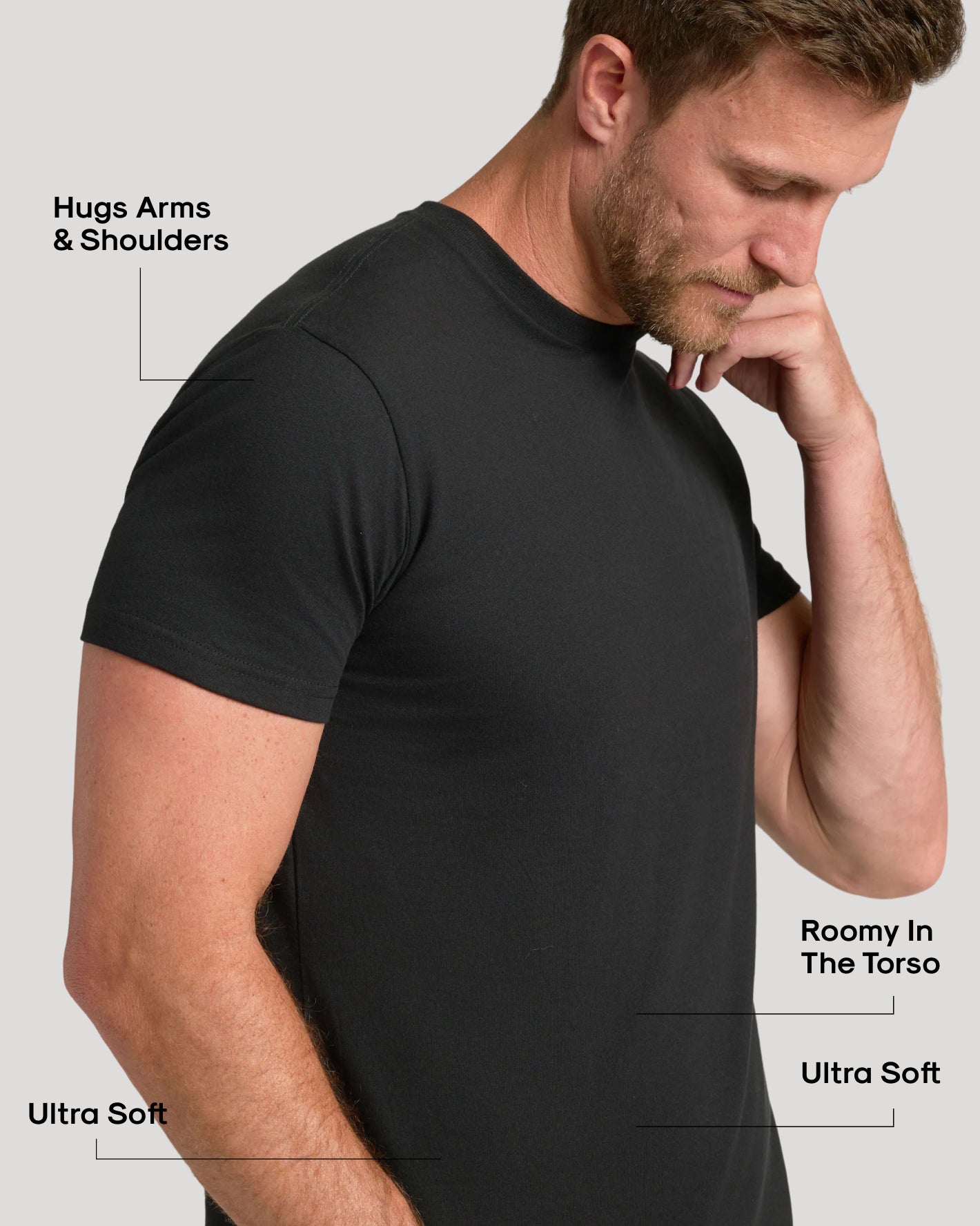 Black Classic Crew Neck