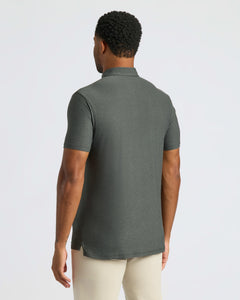 True ClassicMan wearing True Classic Men’s Classic Short Sleeve Polo Shirt, premium comfort fit.