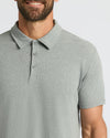 True Classic Men’s Classic Short Sleeve Polo Shirt on model.