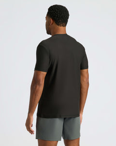 True ClassicBack view of man in True Classic Men’s Active Crew Neck T-Shirt.