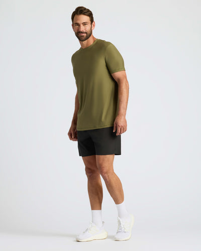 Active Crew Neck - Military Green