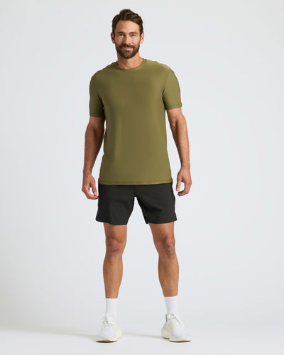 Active Crew Neck - Military Green