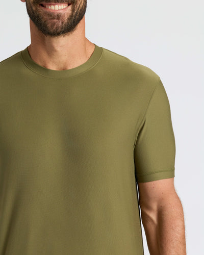 Active Crew Neck - Military Green