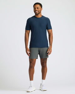 True ClassicMan wearing True Classic Men’s Active Crew Neck T-Shirt, athletic fit.