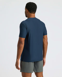 True ClassicMan modeling True Classic Men’s Active Crew Neck T-Shirt.