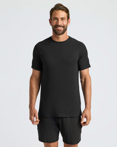 Black Active Mesh Crew 3-Pack