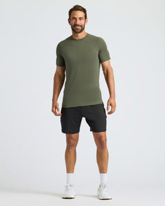 True ClassicMan wearing Kelp Active Mesh Crew for a sporty look.