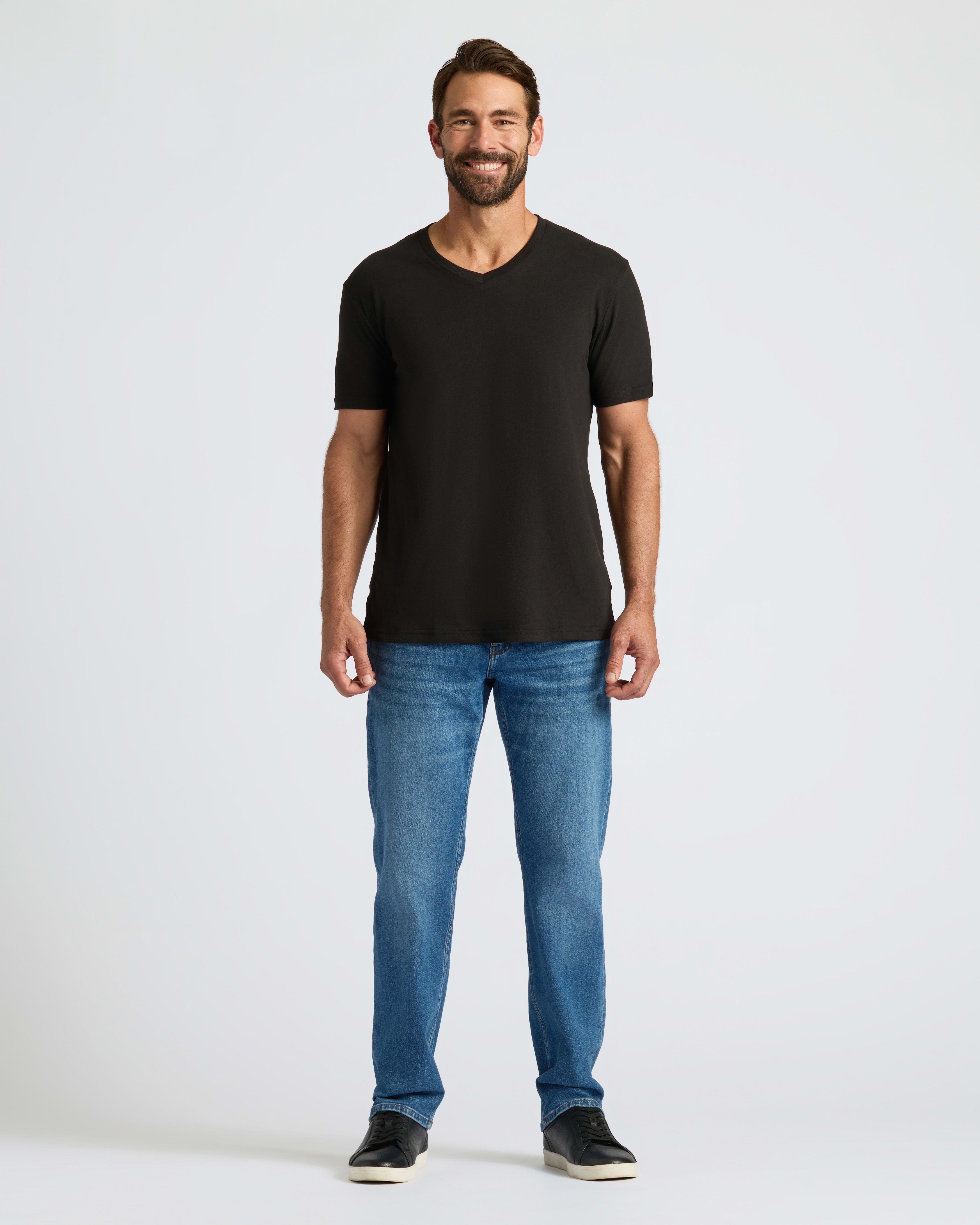 Black V-Neck T-Shirt | Men's Black V-Neck Tees | True Classic