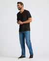 Man in All Black Classic V-Neck 10-Pack outfit.