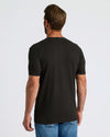 Back view of man in All Black Classic V-Neck 10-Pack tee.