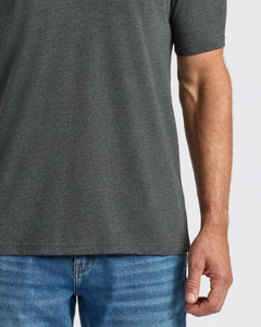 True ClassicCharcoal Heather Gray Classic V-Neck