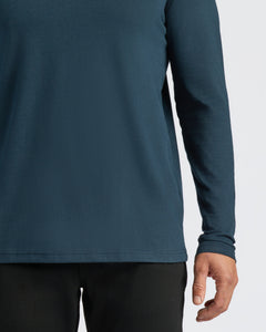 True ClassicTrue Classic Men's Long Sleeve Henley, soft cotton blend, classic 3-button style.