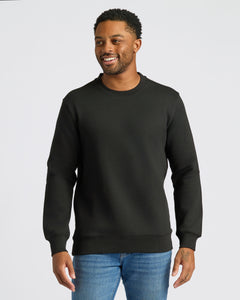 True ClassicBlack Fleece French Terry Pullover Crew Neck