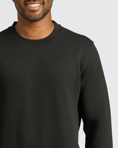 True ClassicBlack Fleece French Terry Pullover Crew Neck