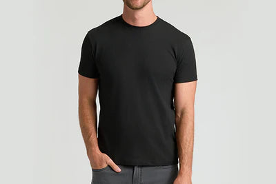 Camiseta clásica de manga corta cuello redondo