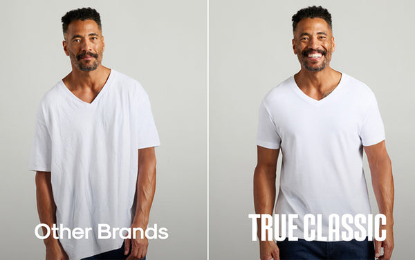 White Classic V-Neck 3-Pack – True Classic