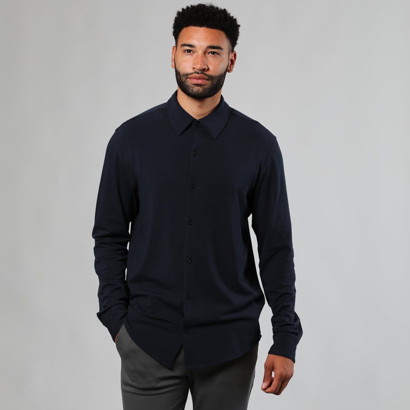 Navy Long Sleeve Knit Shirt | Navy Long Sleeve Knit Shirt | True Classic Navy Long Sleeve Knit Shirt | Navy Long Sleeve Knit Shirt | True Classic