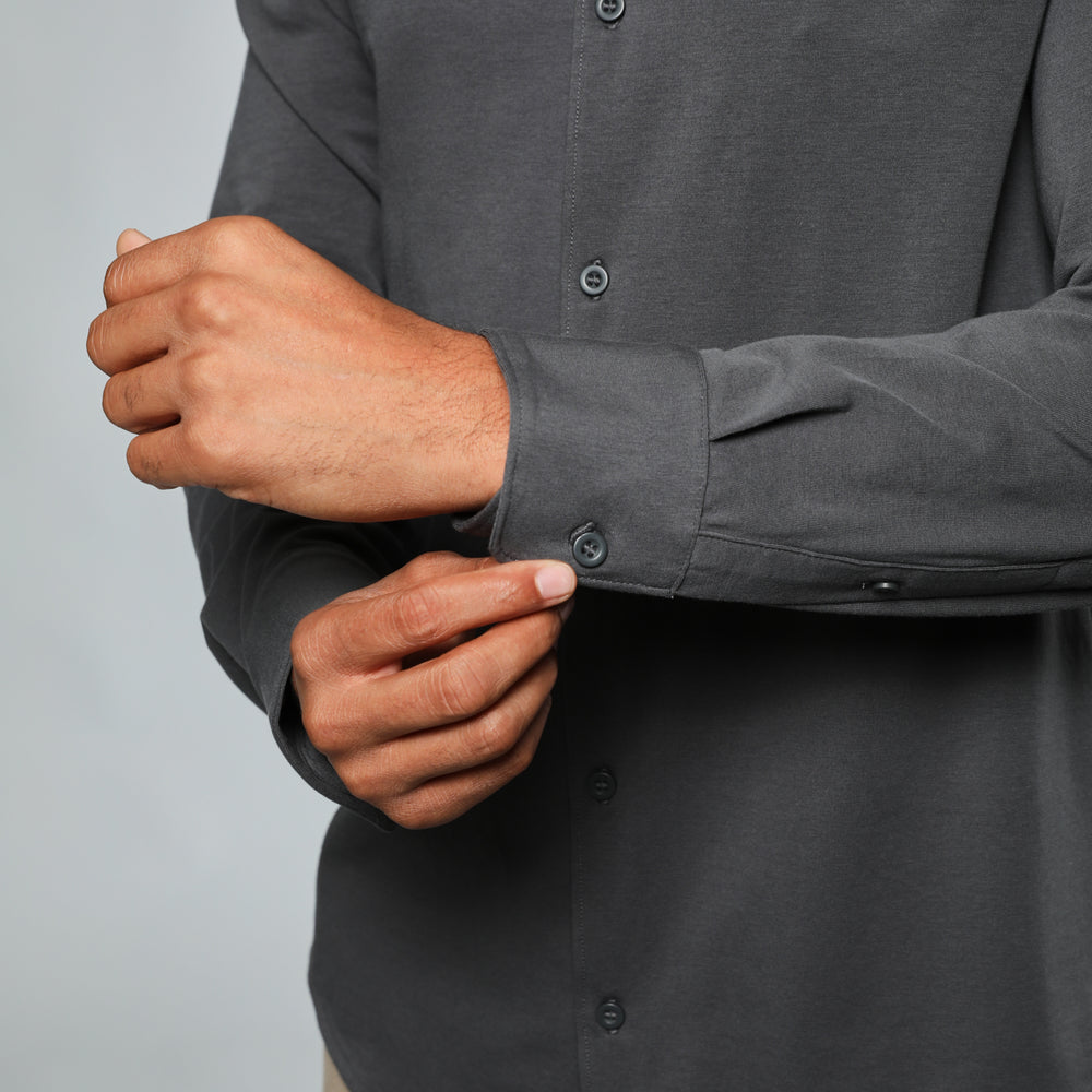 Carbon Long Sleeve Knit Shirt