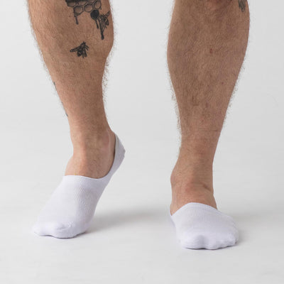 White Never Show Socks 3 Pack
