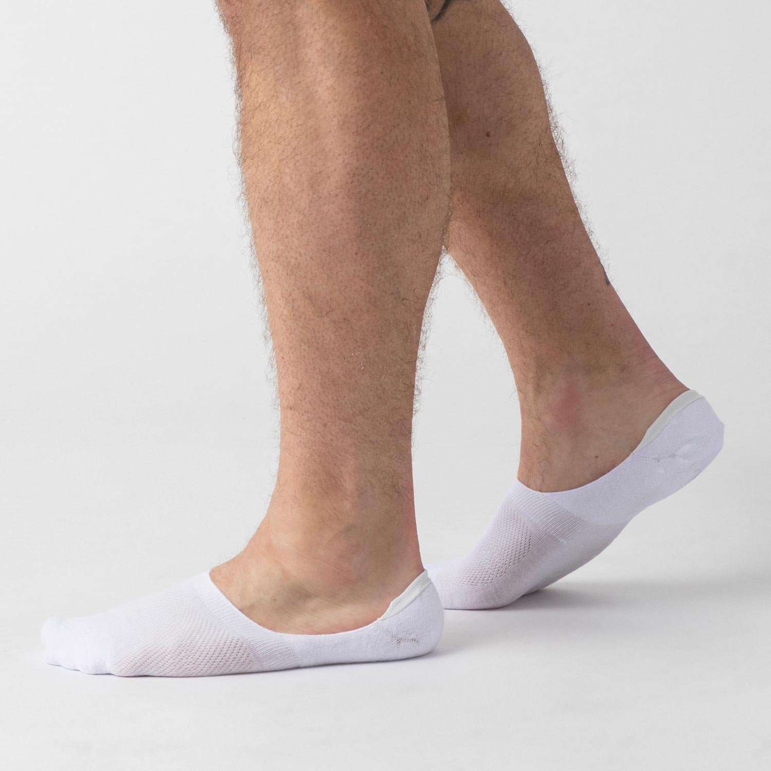 White Never Show Socks 3-Pack