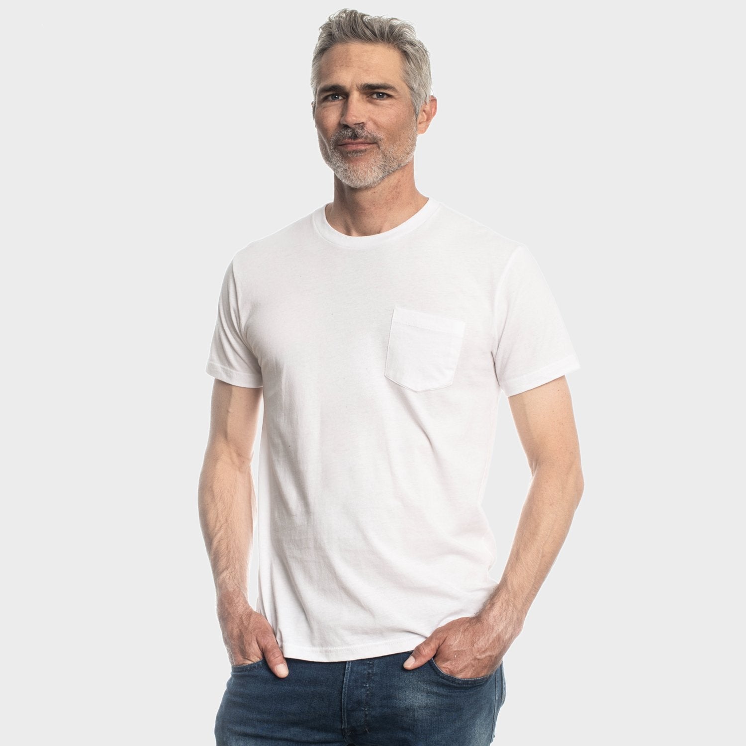 White T-Shirt With Pocket | Men's White Pocket T-Shirt | True Classic