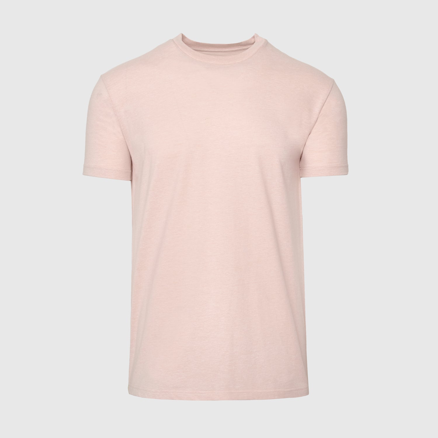 True Classic Heather Dusty Pink Crew Neck T-Shirt | Cotton Blend | Athletic Cut | 2XL / 2XL
