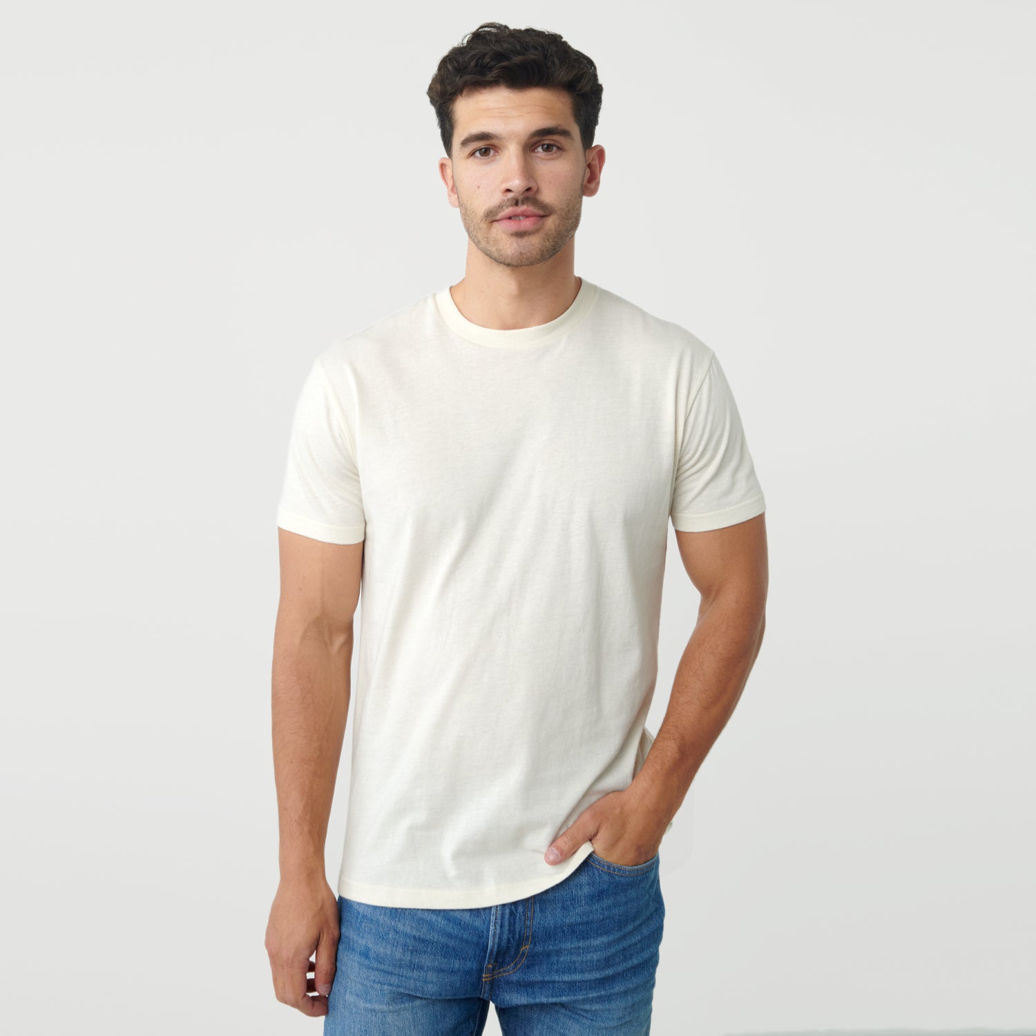 Off White Crew Neck T-Shirt – True Classic