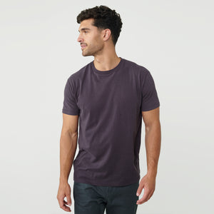 True ClassicDark Purple Crew Neck T-Shirt