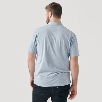 Classic Polo - Heather Pale Blue