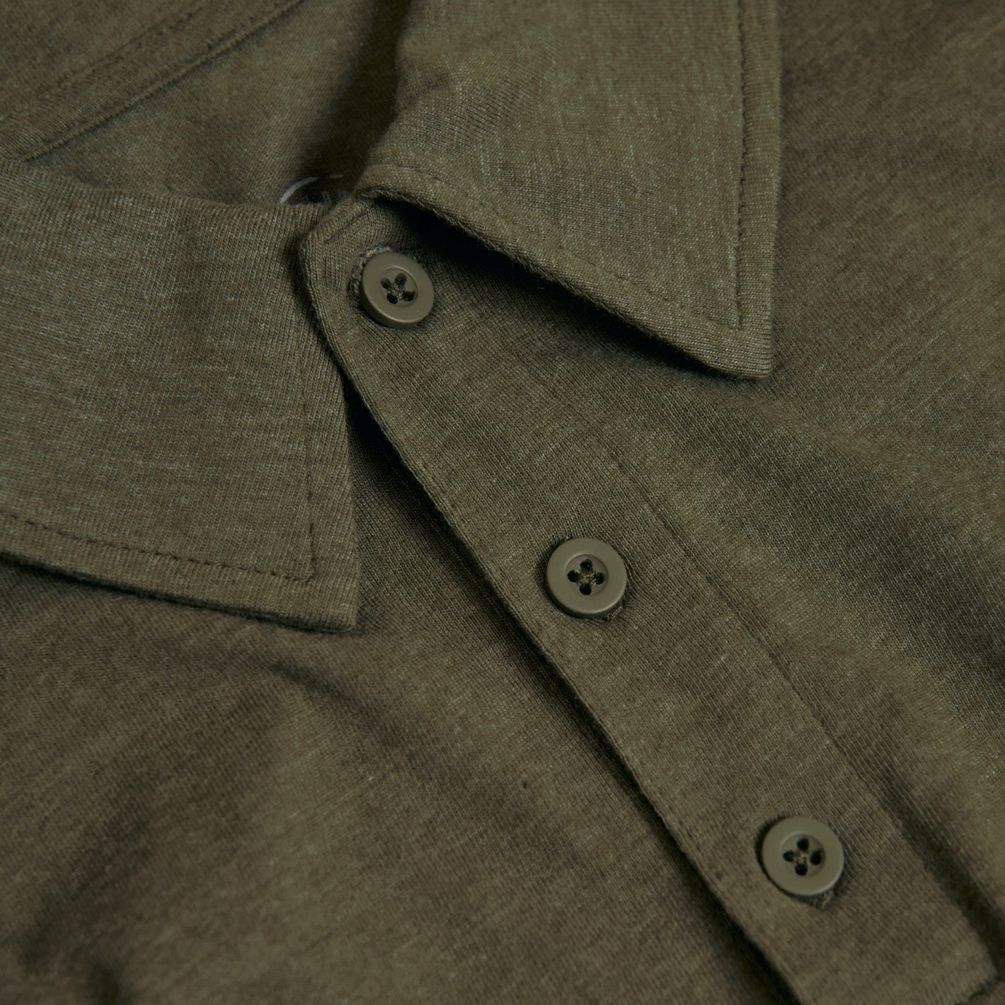 Heather Military Green Classic Polo