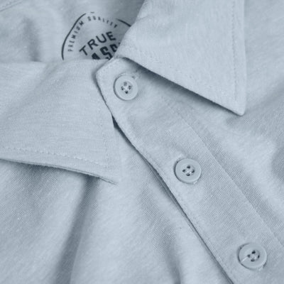 Classic Polo - Heather Pale Blue