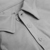 Iron Gray Short Sleeve Polo with collar and three-button placket visible.