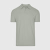 Slate Green Short Sleeve Polo with classic collar and three-button placket.