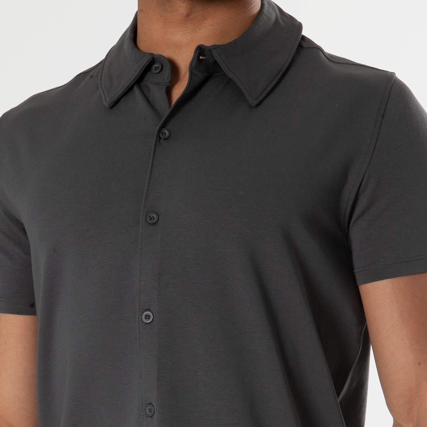 Carbon Short Sleeve Button Up Shirt