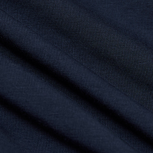 Navy Short Sleeve Knit Button Up Shirt