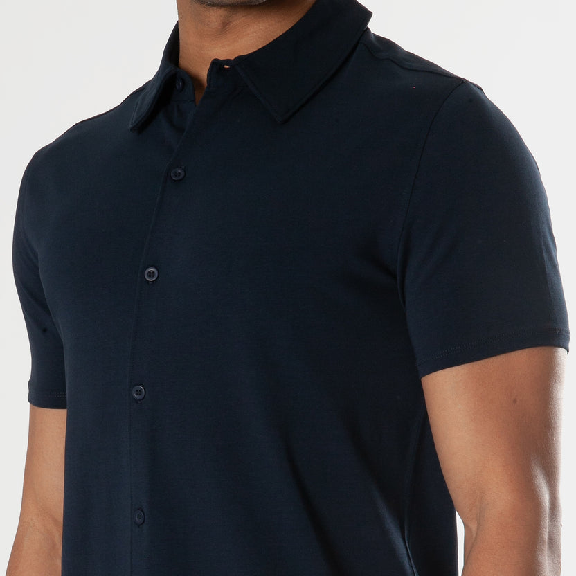 Short Sleeve Shirt with Navy