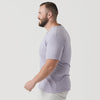 Lilac Gray V Neck T Shirt