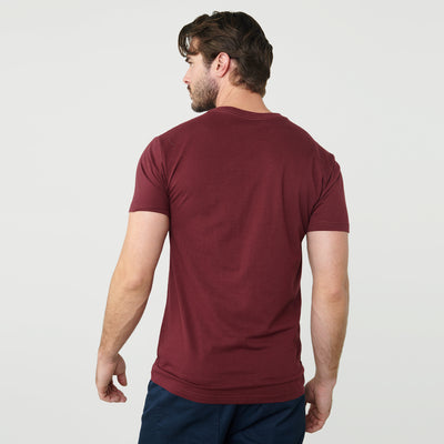 Classic V-Neck - Burgundy
