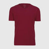 Cardinal V-Neck Tee in dark red, short-sleeve, True Classic label.