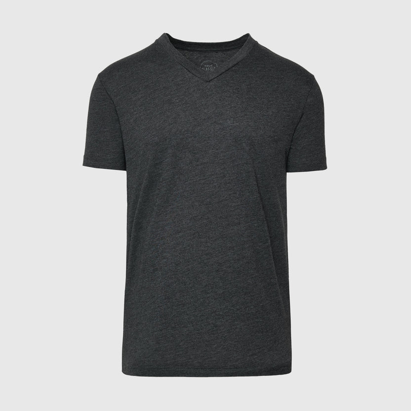The V Neck T - Charcoal