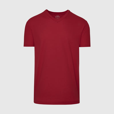 Classic V-Neck - Crimson