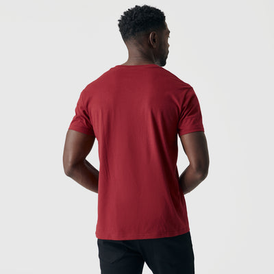 Classic V-Neck - Crimson
