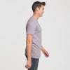 Man wearing Flint V-Neck Tee in profile view.
