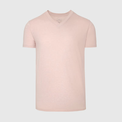 Classic V-Neck - Heather Dusty Pink